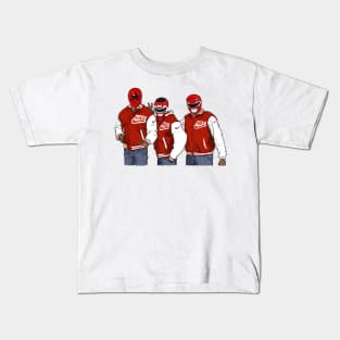 Red Ranger Crew Kids T-Shirt